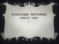 What is New Economic Reforms?