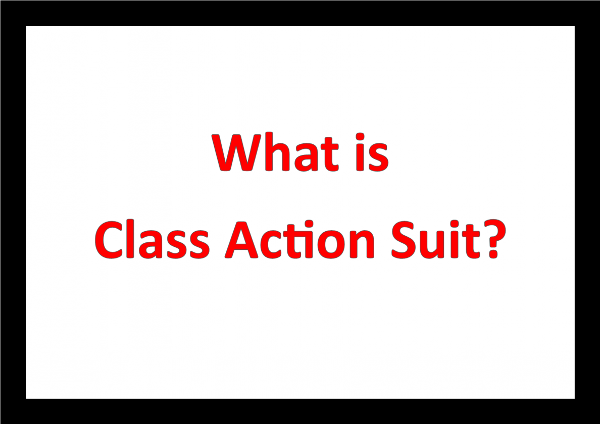 What is class action suit? Indian Economy